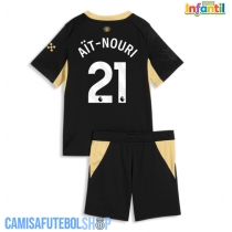 Camisa de time de futebol Manchester City Rayan Ait-Nouri #21 Replicas 2º Equipamento Infantil 2026-27 Manga Curta (+ Calças curtas)